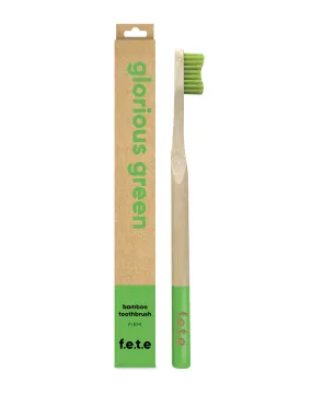 F.e.t.e Firm Bristle Bamboo Toothbrush - Choose your colour