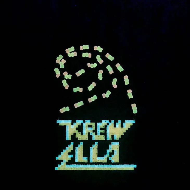 KREWELLA Glow-In-The-Dark Custom (L) Perler