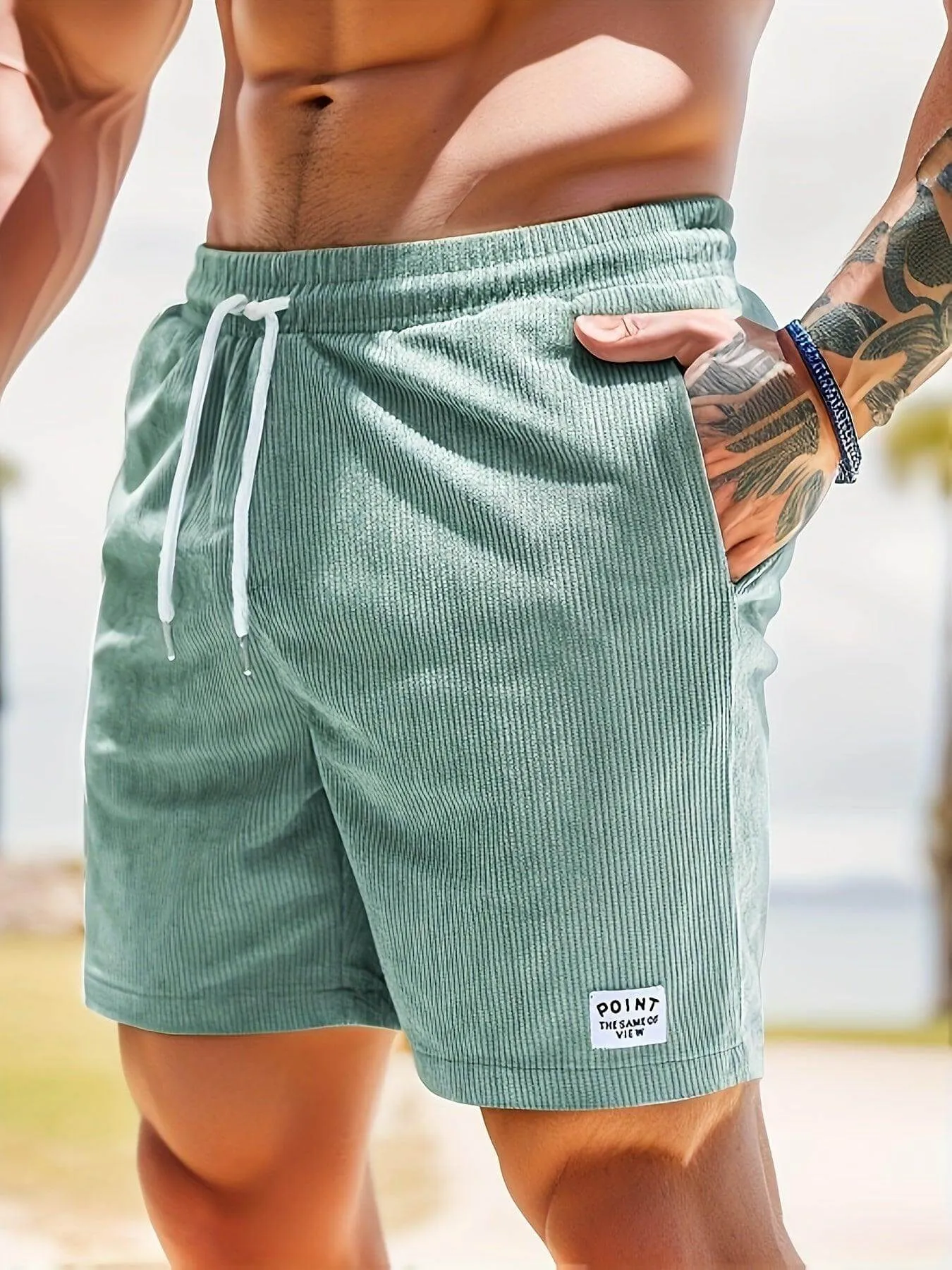 Men's Casual Summer Shorts: Elastic Waist, Breathable