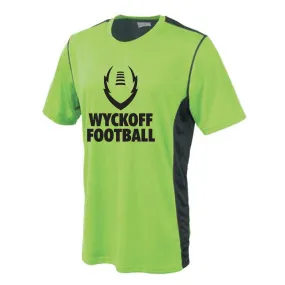 MOISTURE WICKING T-SHIRT / NEON GREEN w/ BLACK TRIM