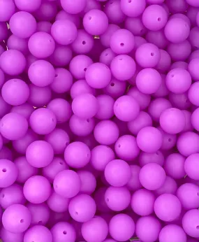 Neon Purple Glow 15mm Round