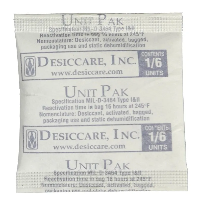 SCS 1/6PLDES1200 Desiccant in Tyvek Pouch