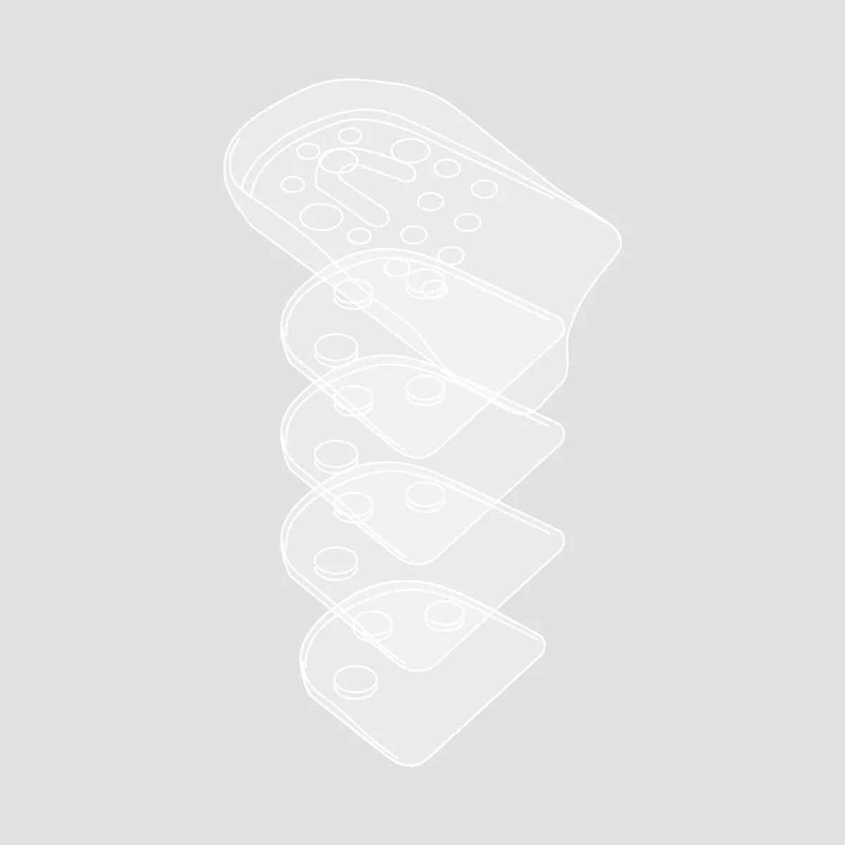 Silicone Height-Boosting Insoles (10Units)